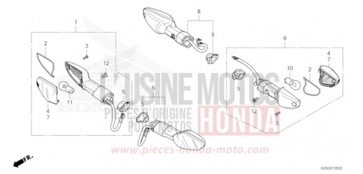 CLIGNOTANT CBF125MER de 2024